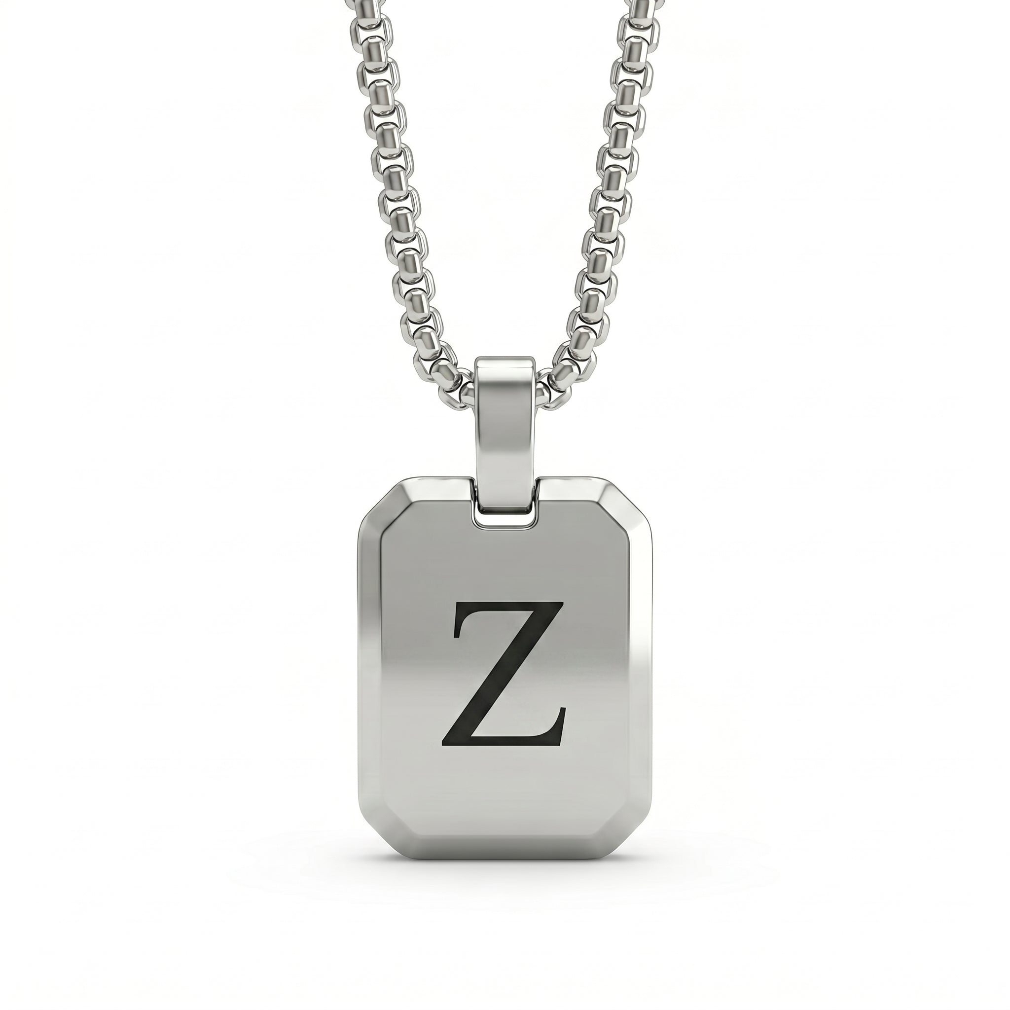 Initial Necklace "Tag"
