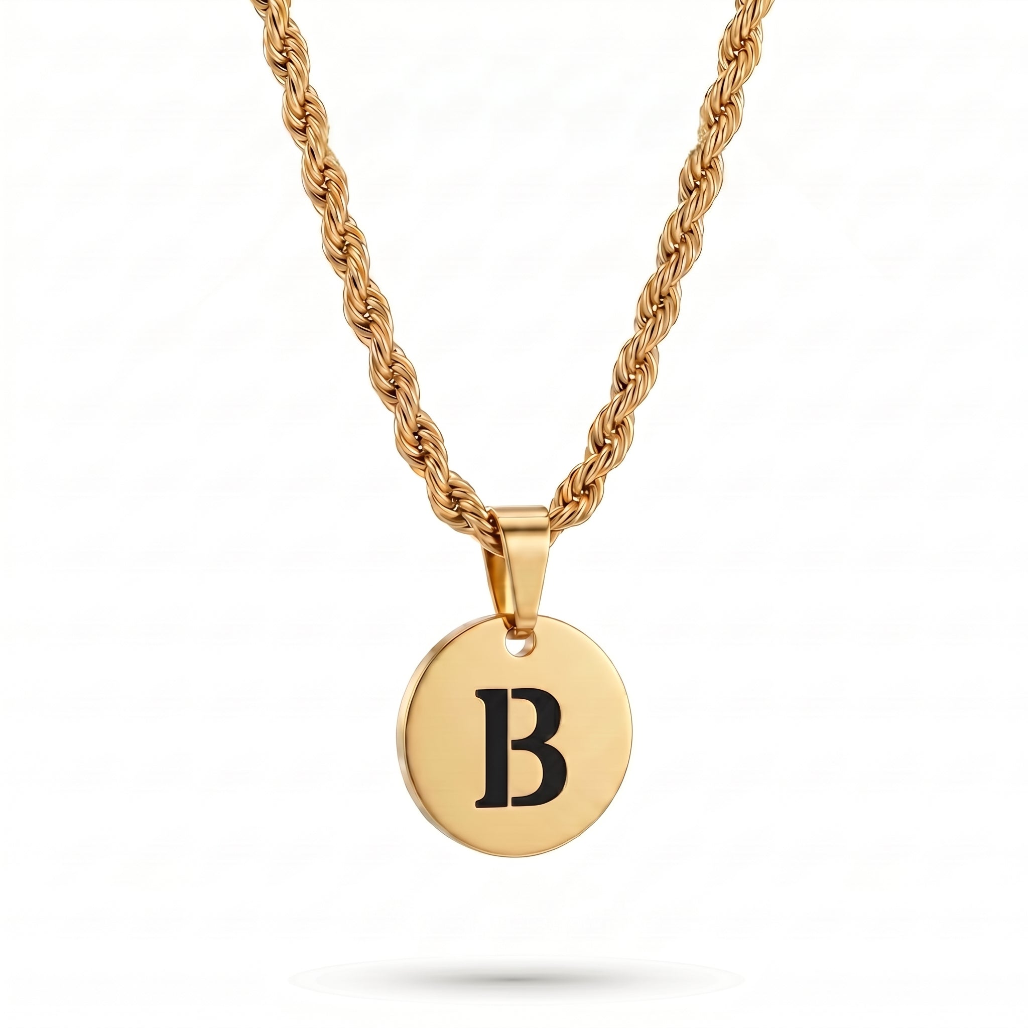 Initial Necklace "Medallion"