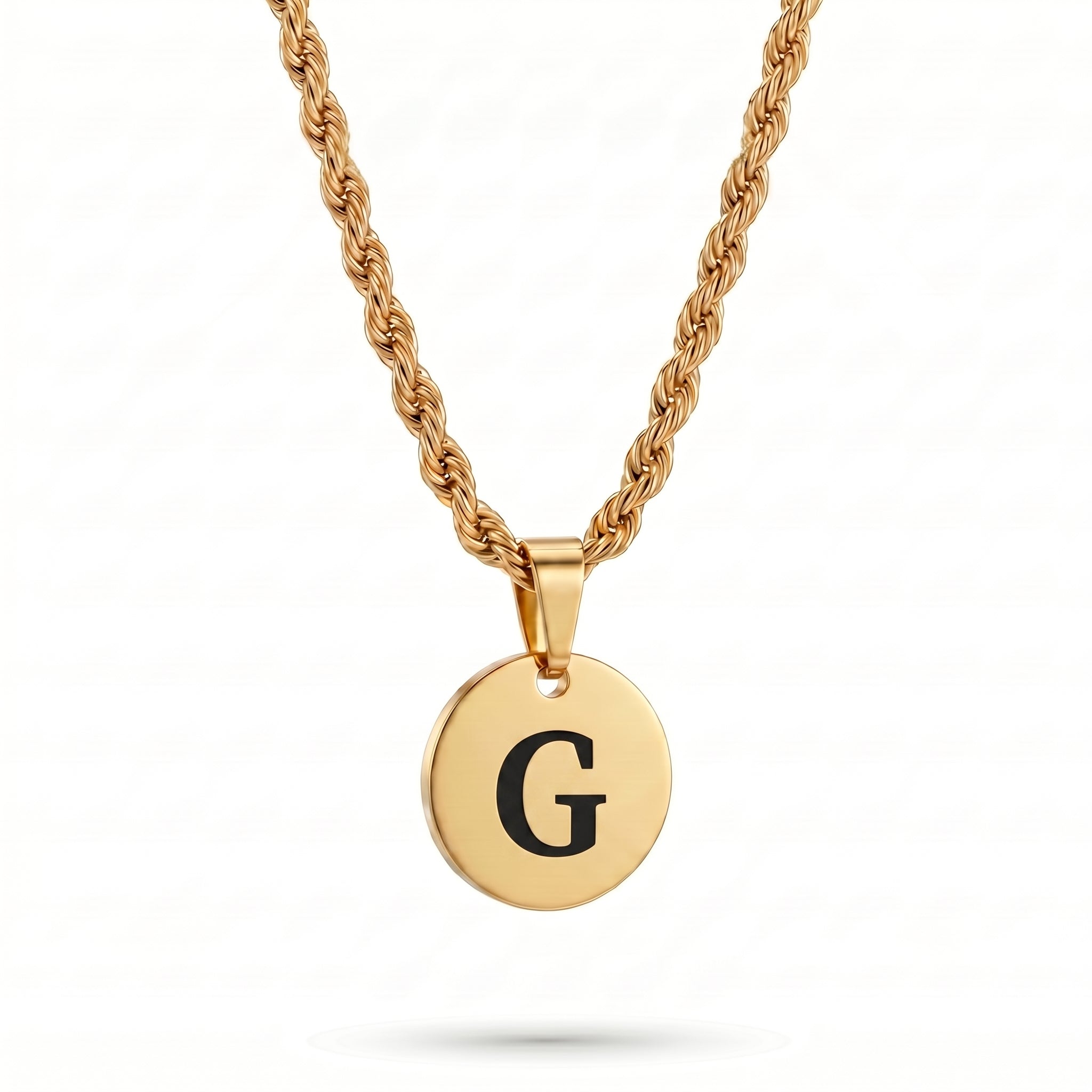 Initial Necklace "Medallion"