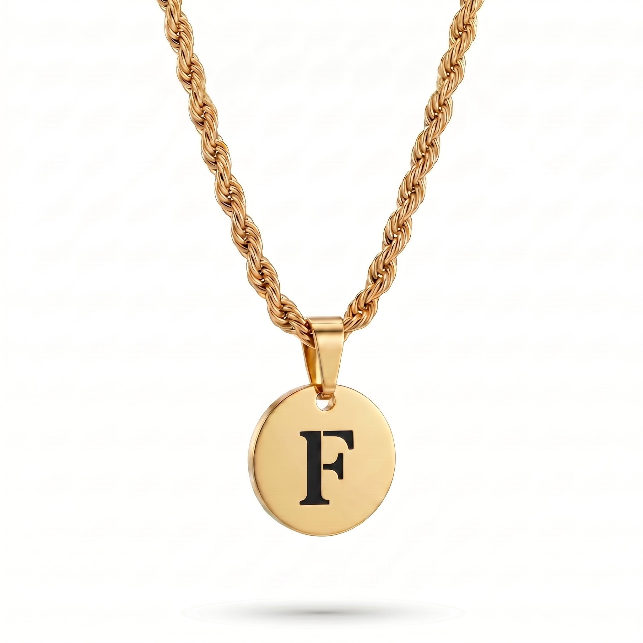 Initial Necklace "Medallion"