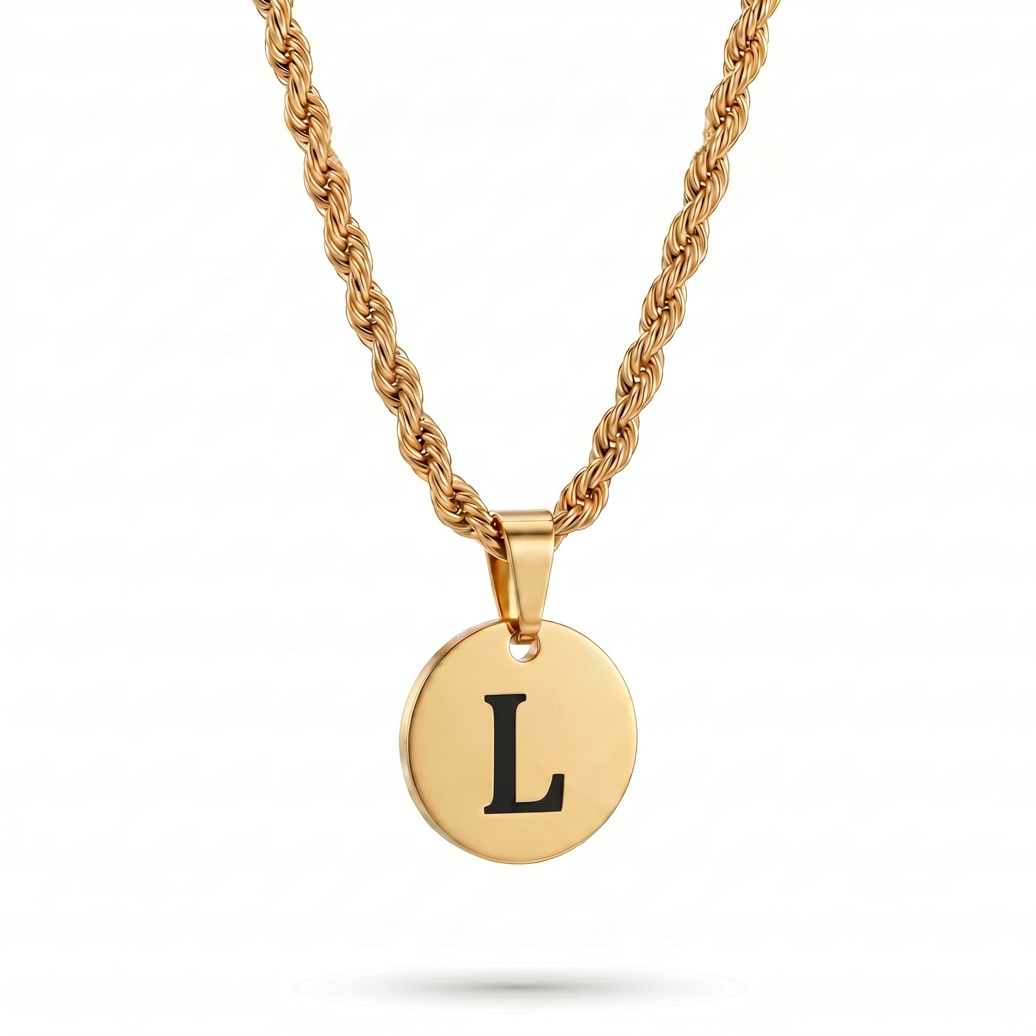 Initial Necklace "Medallion"